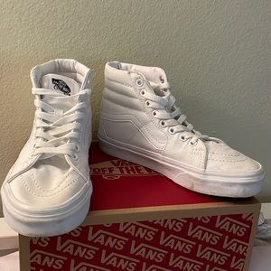 VANS White High Top Shoes